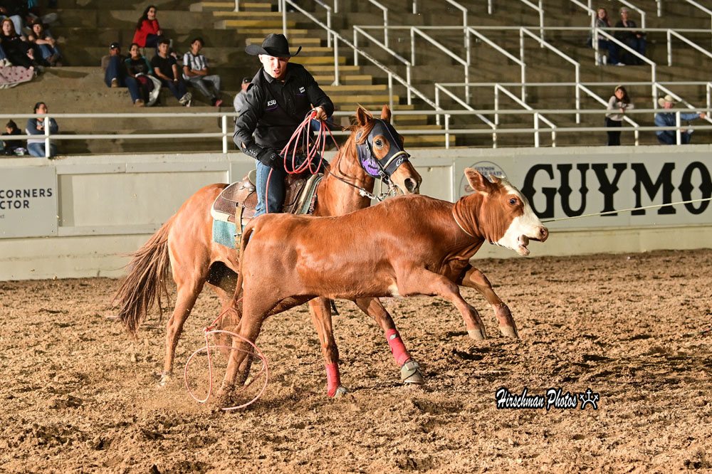 Jake Szuk competing at Guymon